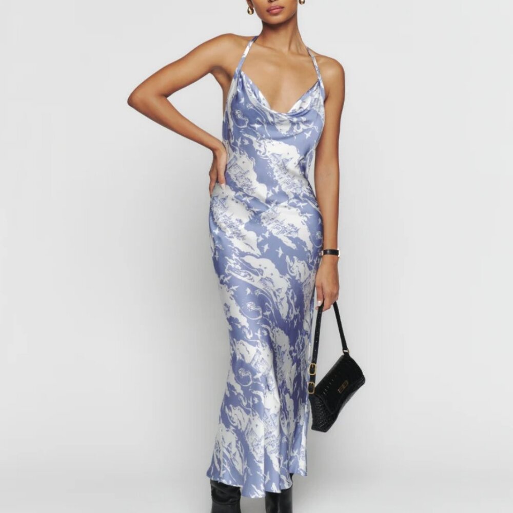 Reformation Torin Silk Dress Size L